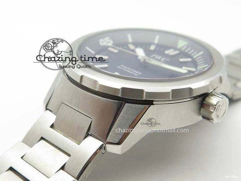 MIROTIME 0720 UrbanStyle Aquatimer Automatic IW329002 V6F 1:1 Best Edition Black Dial On SS Bracelet MIYOTA 7317